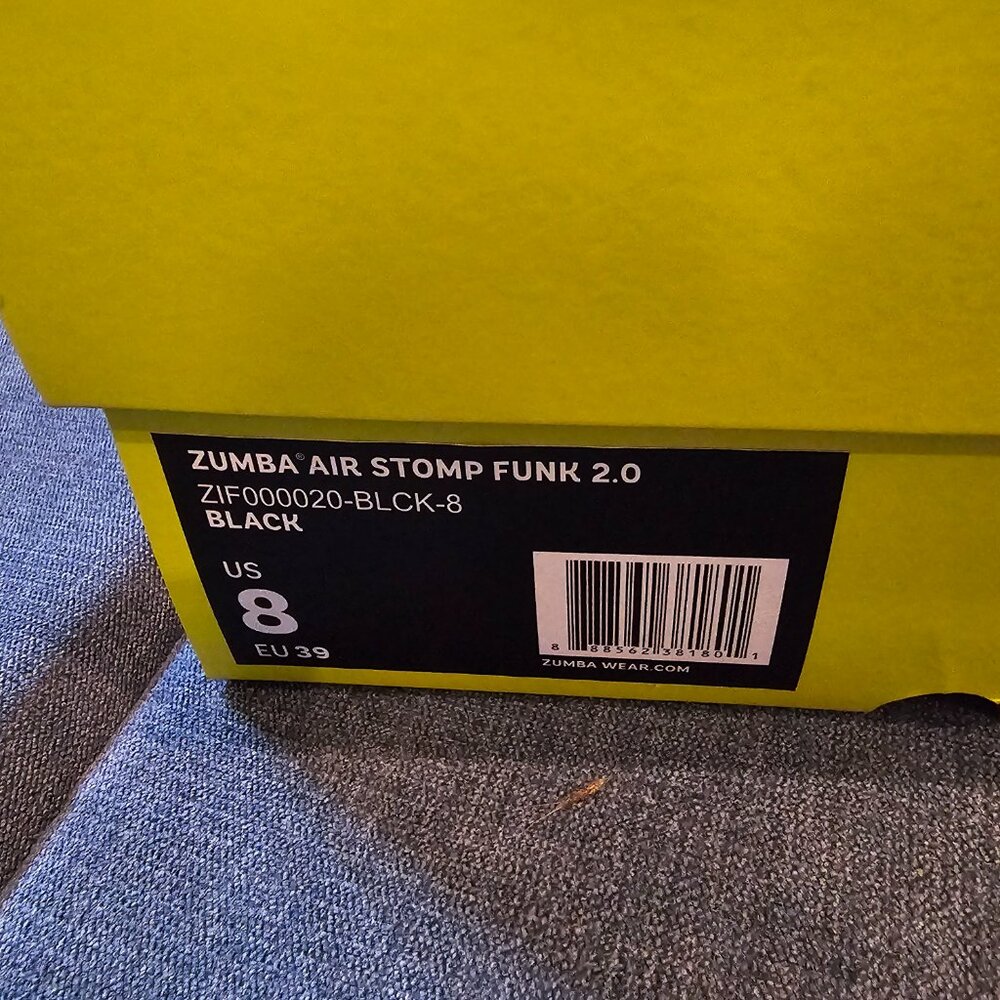 Zumba Air Stomp Funk 2.0 Black Size 8 - Picture 3 of 3
